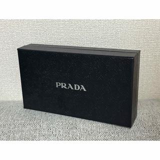 プラダ(PRADA)のPRADA プラダ 長財布 空箱 空き箱 黒(小物入れ)