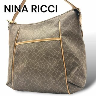 NINA RICCI - NINA RICCI ニナリッチ　ショルダーバッグ　ブラウン　レザー　K018