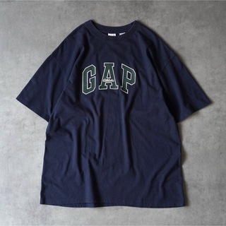 ギャップ(GAP)の90s OLD GAP ユーロ製 ビッグロゴ プリントTシャツ XL(Tシャツ/カットソー(半袖/袖なし))