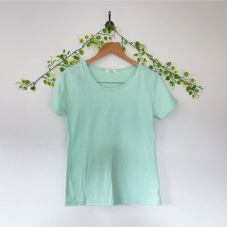 BASE RANGE OMO TEE ライトグリーン　黄緑(Tシャツ(半袖/袖なし))