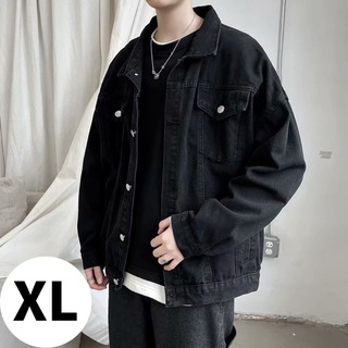 【新入荷！】XL　メンズ　ジャケット　上着　デニム　高見え　韓国　レトロ　クール(Gジャン/デニムジャケット)