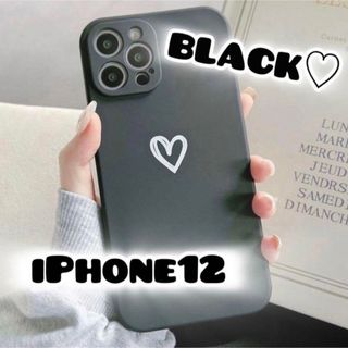 Apple - 【iPhone12】ブラック iPhoneケース 大人気 シンプル