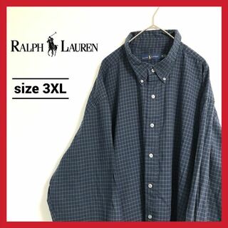 ラルフローレン(Ralph Lauren)の90s 古着 ラルフローレン BDシャツ ブラックウォッチ 3XL (シャツ)