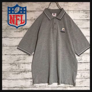 【ＮＦＬ】ピッツバーグ・スティーラーズ　チームロゴポロシャツ　ゆるだぼＨ441(ポロシャツ)