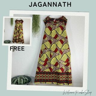 未使用タグ付》ジャガンナート　JAGANNATH　エプロン　ドレス　綿　インド製(その他)