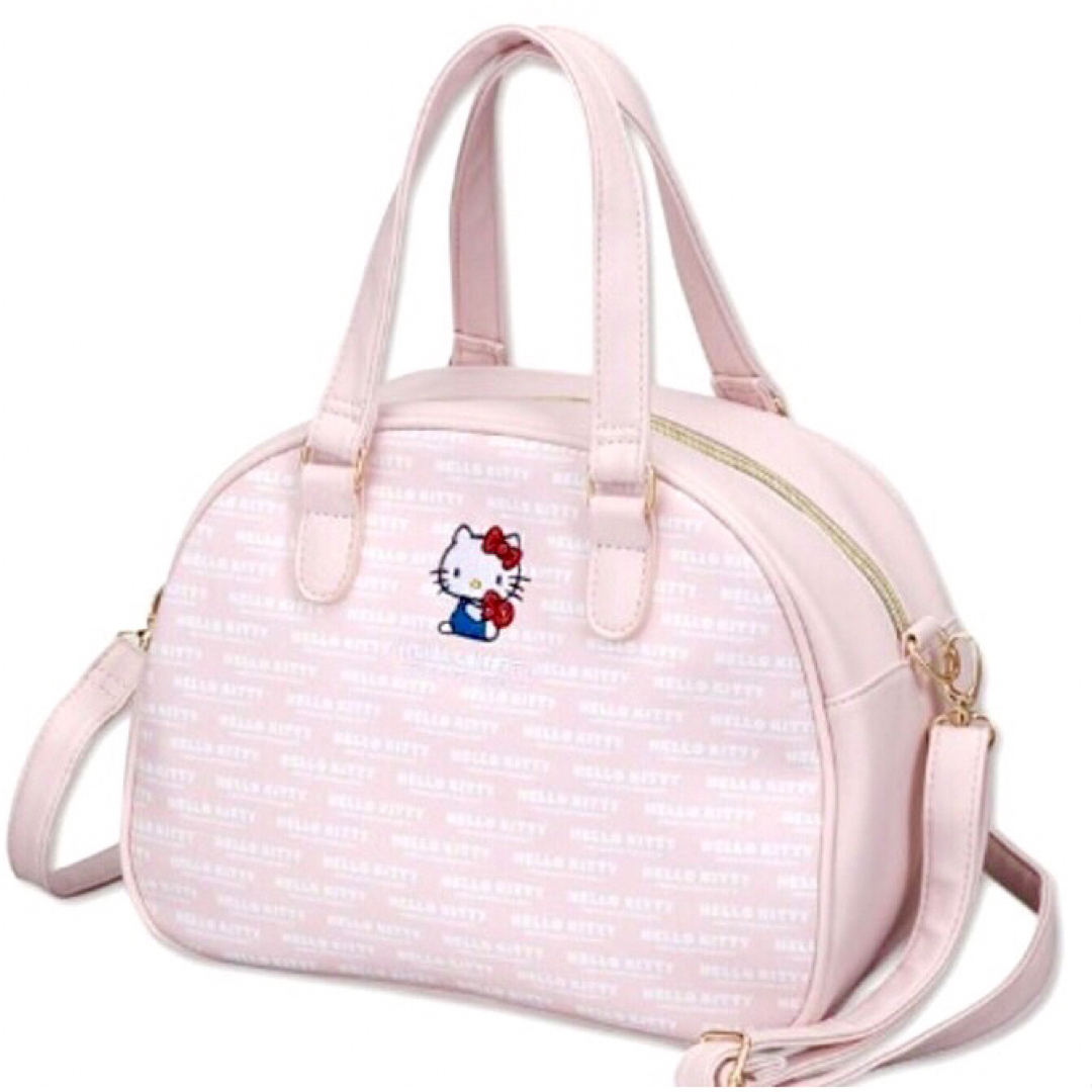新品 キティちゃん ミニボストンバッグ ピンク ショルダーバッグ 新品 キティちゃん ミニボストンバッグ ピンク ショルダーバッグ