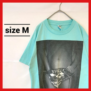 90s 古着 ノーブランド Tシャツ オーバーサイズ ビッグプリント M (Tシャツ/カットソー(半袖/袖なし))