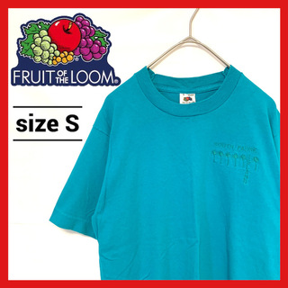 フルーツオブザルーム(FRUIT OF THE LOOM)の90s 古着 フルーツオブザルーム Tシャツ 刺繍ロゴ トップス S (Tシャツ/カットソー(半袖/袖なし))