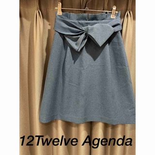 トゥエルブアジェンダ(12Twelve Agenda)のトゥエルブアジェンダ 12Twelve Agenda フレアスカート リボン(ひざ丈スカート)