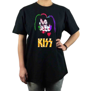 新品 KISS メンバー 70年代 80年代 ハードロック バンド Tシャツ(Tシャツ/カットソー(半袖/袖なし))