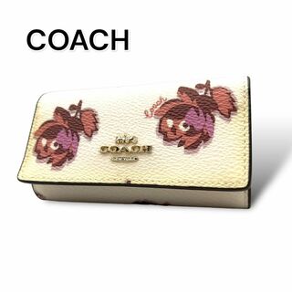 コーチ(COACH)のCOACH コーチ　キーケース　レザー　ホワイト　A496(キーケース)