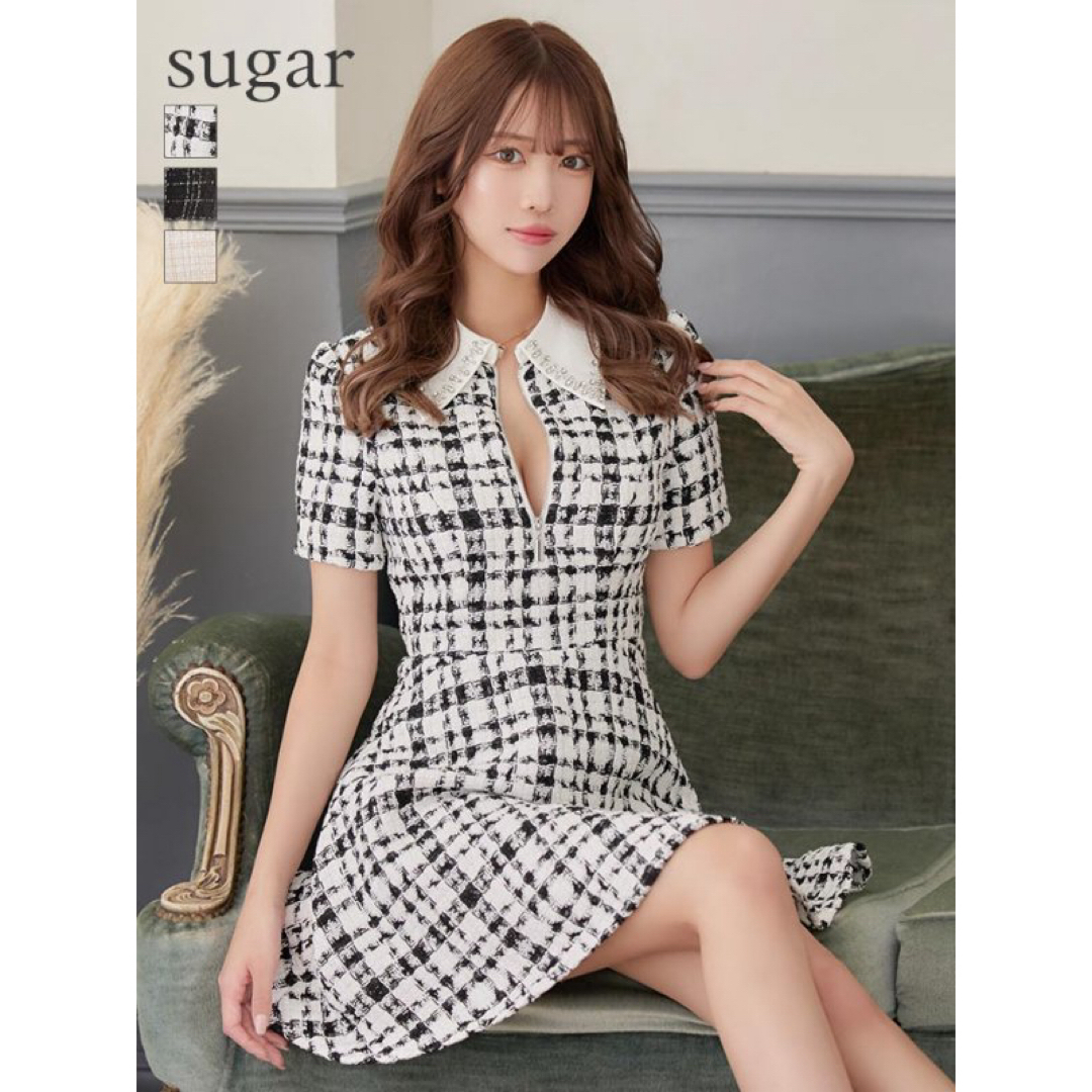 robe de fleurs キャバドレス ツイード xs ビジュー シュガー robe de fleurs キャバドレス ツイード xs ビジュー シュガー