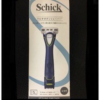 Schick - シック マルチボディシェーバー 本体（刃付き）+替刃１コ＋乾電池