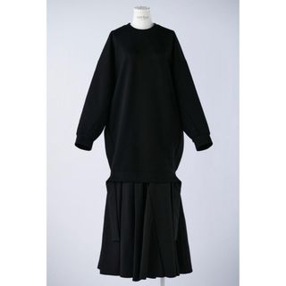 ENFOLD - ENFOLD TAFFETA-SKIRT DRESS エンフォルド