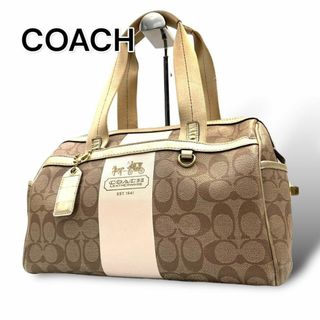 コーチ(COACH)のCOACH コーチ　ミニボストンバッグ　シグネチャー　PVC A505(ハンドバッグ)