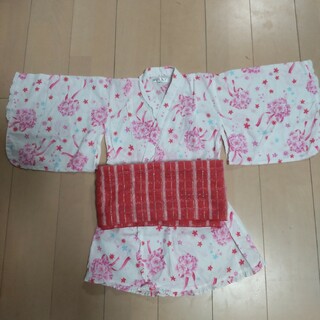 浴衣　浴衣ドレス　セパレート　女の子　120cm(甚平/浴衣)