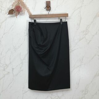 【38】フィロディセタ  Filo di Seta 膝丈スカート フォーマル 黒(ひざ丈スカート)