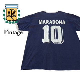 VINTAGE - ★Maradona マラドーナ 90s アルゼンチン代表 Tシャツ ユニフォーム