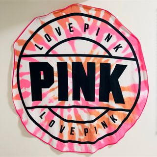 ヴィクトリアズシークレット(Victoria's Secret)のVICTORIA'S SECRET PINK タイダイ 大判円形　ビーチマット(マリン/スイミング)