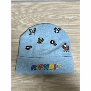 リップンディップ(RIPNDIP)のRIPNDIP リップンディップ　ブルー　ビーニー　ニット帽　バタフライ(ニット帽/ビーニー)