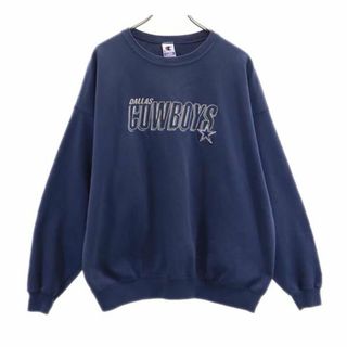 チャンピオン(Champion)のチャンピオン 90s オールド 長袖 スウェット トレーナー XL ネイビー系 Champion メンズ(スウェット)