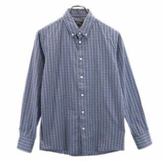 アーペーセー(A.P.C)のアーペーセー チェック柄 長袖 ボタンダウンシャツ XS ネイビー系 A.P.C. メンズ(シャツ)