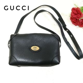 Gucci - GUCCI  グッチ　ショルダーバッグ　オールドグッチ　ブラック　黒