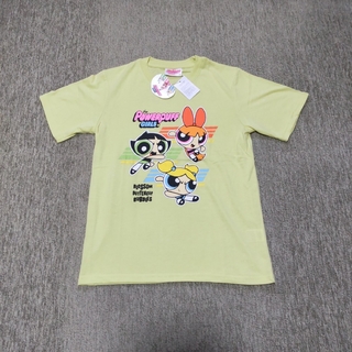 パワーパフガールズ    Tシャツ  Mサイズ  ライトグリーン(Tシャツ/カットソー(半袖/袖なし))