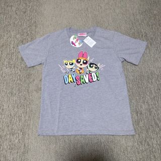 パワーパフガールズ    Tシャツ  Mサイズ  グレー(Tシャツ/カットソー(半袖/袖なし))