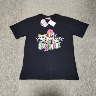 パワーパフガールズ    Tシャツ  Mサイズ   ブラック(Tシャツ/カットソー(半袖/袖なし))