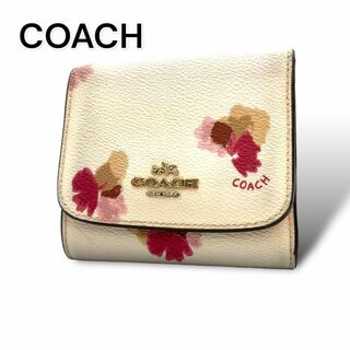 コーチ(COACH)のCOACH コーチ　折り財布　レザー　ホワイト　A646(財布)