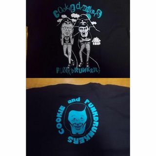 パンクドランカーズ(PUNK DRUNKERS)の未使用 野性爆弾 くっきー コラボ Tシャツ 黒 L パンクドランカーズ(Tシャツ/カットソー(半袖/袖なし))