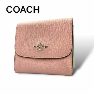 コーチ(COACH)のCOACH コーチ　折り財布　ピンク　レザー　A529(財布)