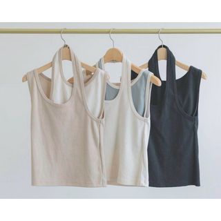 idem asymmetry bicolor tank top black(タンクトップ)