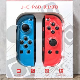 ニンテンドースイッチ(Nintendo Switch)の【新品】Joy-Con 連射 LED ジョイコン ブルー レッド(家庭用ゲーム機本体)