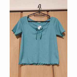 ジーユー(GU)の新品　GU   フロントリボンTシャツ(Tシャツ(半袖/袖なし))