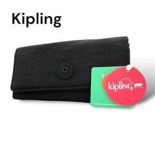 kipling - KIPLING キプリング　長財布　ナイロン　ブラック　A447