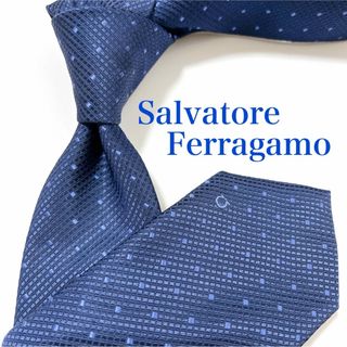 サルヴァトーレフェラガモ(Salvatore Ferragamo)の美品 サルヴァトーレフェラガモ ネクタイ ハイブランド ガンチーニ ドット柄(ネクタイ)