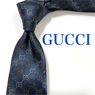 グッチ(Gucci)の美品 グッチ ネクタイ ハイブランド GG柄 インターロッキング 光沢 希少(ネクタイ)