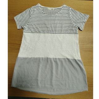 シューラルー(SHOO・LA・RUE)のレディース　ロングＴシャツ(Tシャツ(半袖/袖なし))