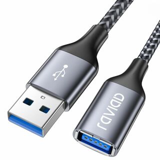 【数量限定】RAVIAD USB 延長ケーブル 2M USB3.0 5Gbps高(PC周辺機器)