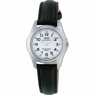 [シチズン Q&Q] 腕時計 アナログ ソーラー 防水 革ベルト H009-30(腕時計)