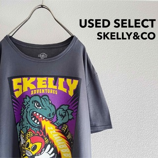 古着 “SKELLY&CO” Print Tee / アメコミ キャラT グレイ(Tシャツ/カットソー(半袖/袖なし))