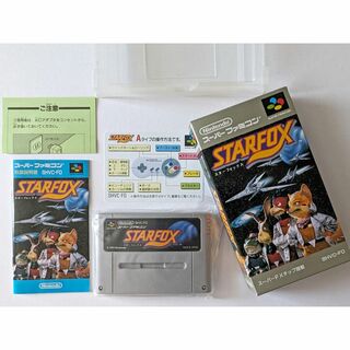 スーパーファミコン(スーパーファミコン)のSFC スターフォックス 箱説　Star Fox スーファミ スーパーファミコン(家庭用ゲームソフト)