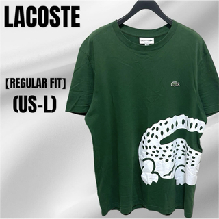 LACOSTE レギュラーフィット オーバーサイズ プリントロゴ Tシャツ