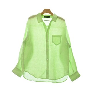 JET ジェット カジュアルシャツ 4(XL位) 緑 【古着】【中古】(シャツ/ブラウス(長袖/七分))