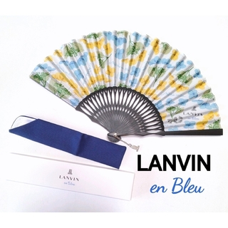 LANVIN en Bleu - ランバンオンブルー 扇子 袋付【新品箱入】