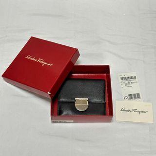 Salvatore Ferragamo フェラガモ 財布 レザー ブラック 黒(財布)