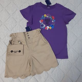 ANNA SUI mini - 【新品.】　アナスイミニ　Tシャツ　ショートパンツ　移動ポケット