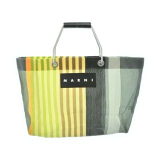 マルニ(Marni)のMARNI マルニ トートバッグ - グレーx黄x茶(ストライプ) 【古着】【中古】(トートバッグ)